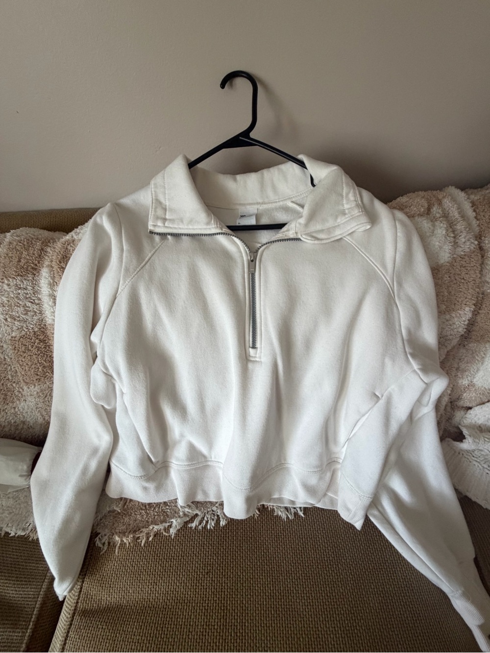 all in motion Women's Ivory Half-Zip Pullover Sweatshirt